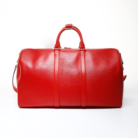 LOUIS VUITTON ×Supreme Epi Keepall 45 Bandouliere M53419 2017 Boston bag Red WS26510