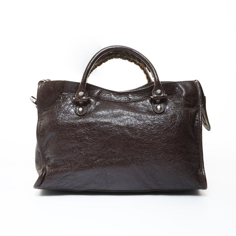 BALENCIAGA 2way Classic City Handbag Brown WS26512