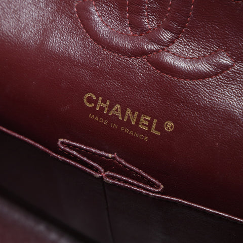 CHANEL Double Flap Matelasse 9.8" Caviar Skin 21 Series 2015-2016 Shoulder Bag black WS26514