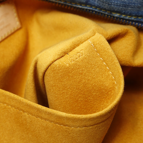 LOUIS VUITTON Neocavi MM Monogram Denim M95349 2007 Shoulder Bag blue WS26515