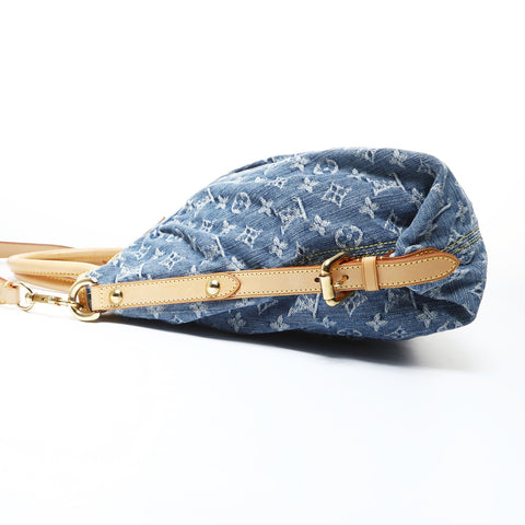LOUIS VUITTON Neocavi MM Monogram Denim M95349 2007 Shoulder Bag blue WS26515
