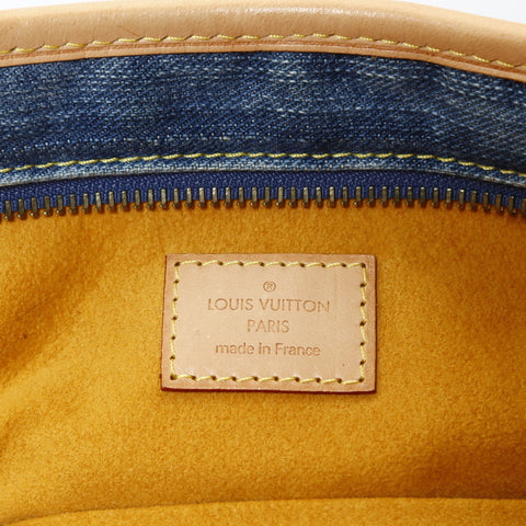 LOUIS VUITTON Neocavi MM Monogram Denim M95349 2007 Shoulder Bag blue WS26515