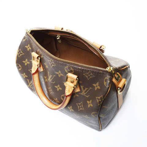 LOUIS VUITTON 2018 Monogram Speedy 25 Boston Tasche Braun WS26519