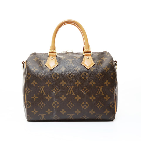 LOUIS VUITTON 2018 Monogram Speedy 25 Boston Tasche Braun WS26519