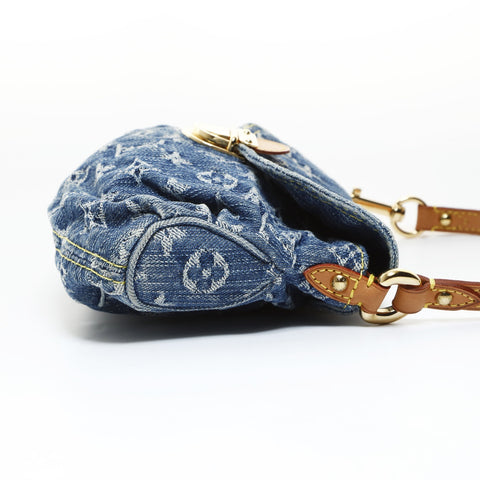 路易威登 牛仔花押字迷你漂亮 2005 单肩包 单肩包 蓝色 WS26521