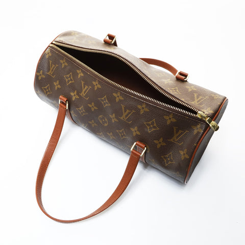 LOUIS VUITTON 2002 Monogram Papillon 30 Handbag Brown WS26523
