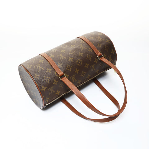LOUIS VUITTON 2002 Monogram Papillon 30 Handbag Brown WS26523