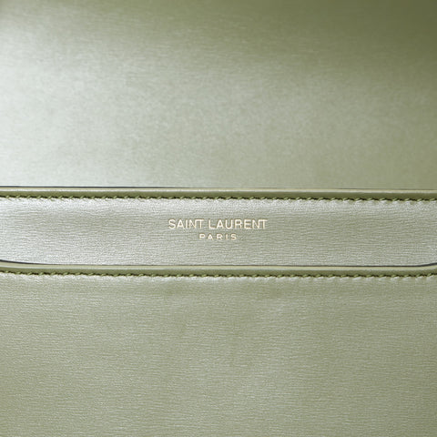 YVES SAINT LAURENT Solferino Leather Small Camera Bag Shoulder Bag green WS26525