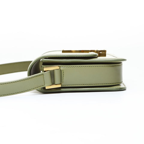 YVES SAINT LAURENT Solferino Leather Small Camera Bag Shoulder Bag green WS26525