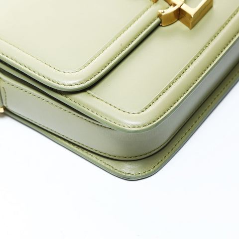 YVES SAINT LAURENT Solferino Leather Small Camera Bag Shoulder Bag green WS26525