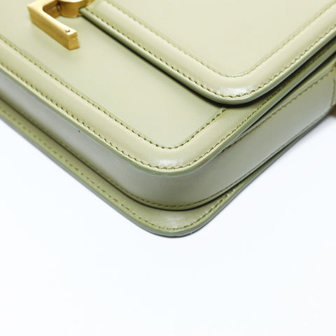 YVES SAINT LAURENT Solferino Leather Small Camera Bag Shoulder Bag green WS26525