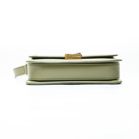 YVES SAINT LAURENT Solferino Leather Small Camera Bag Shoulder Bag green WS26525