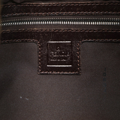 FENDI Zucca canvas Shoulder Bag Brown WS26533