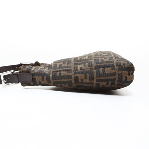 FENDI Zucca canvas Shoulder Bag Brown WS26533