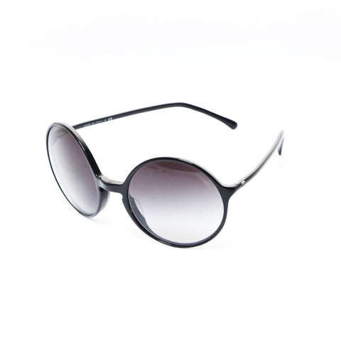 CHANEL Round COCO Mark sunglasses black WS26534