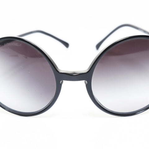 CHANEL Round COCO Mark sunglasses black WS26534