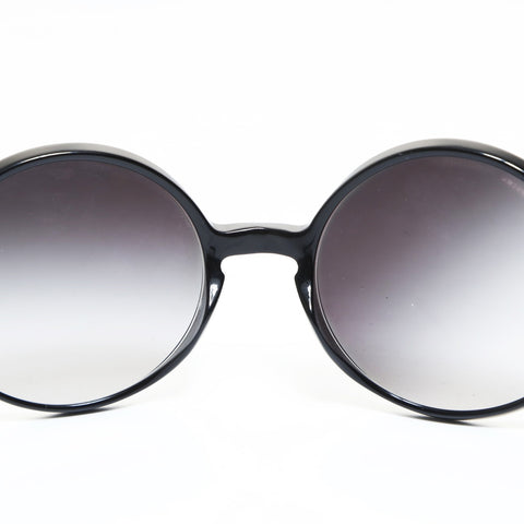 CHANEL Round COCO Mark sunglasses black WS26534