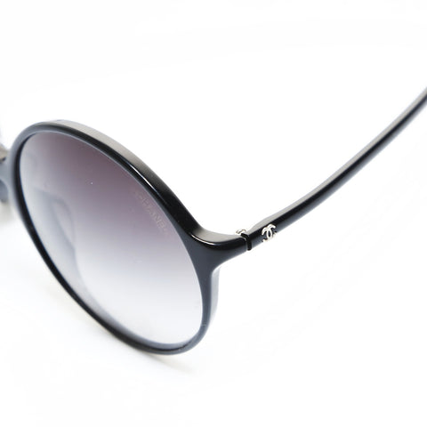 CHANEL Round COCO Mark sunglasses black WS26534