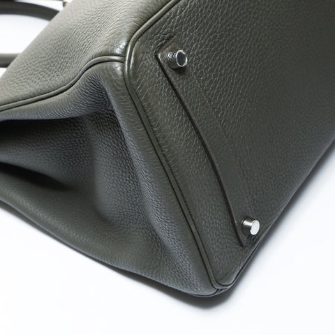 HERMES Birkin 35 Togo □P stamp 2012 Handbag khaki WS26540