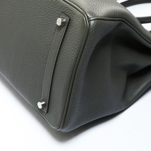 HERMES Birkin 35 Togo □P stamp 2012 Handbag khaki WS26540