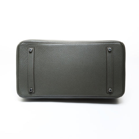 HERMES Birkin 35 Togo □P stamp 2012 Handbag khaki WS26540