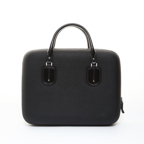GUCCI Interlocking G Leather Briefcase Business Bag Handbag black WS26541