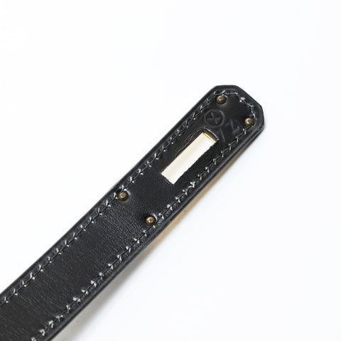 HERMES 1994 Kelly 32 with X stamp Handbag black WS26546