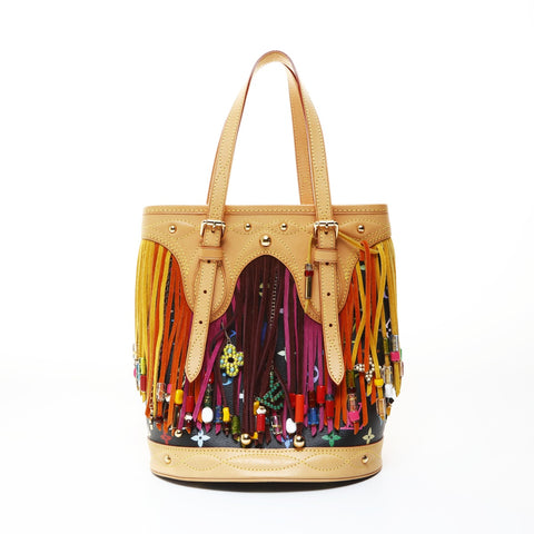 LOUIS VUITTON Multicolor Monogram Bucket Bag with Fleurage Pouch, M40110, 2006 Handbag black WS26548