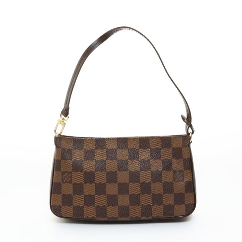 LOUIS VUITTON Damier Navona accessory pouch made in 2002 Handbag Brown WS26551