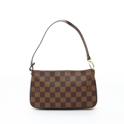 LOUIS VUITTON Damier Navona accessory pouch made in 2002 Handbag Brown WS26551