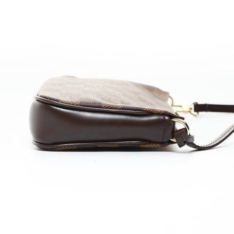 LOUIS VUITTON Damier Navona accessory pouch made in 2002 Handbag Brown WS26551