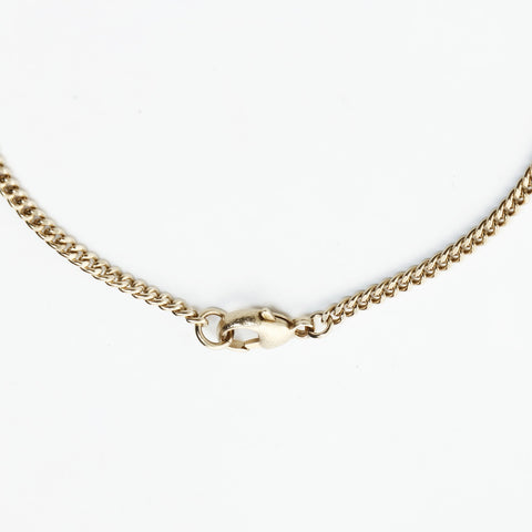 CHANEL 07C 2007 COCO Mark Ribbon Necklace gold WS26554