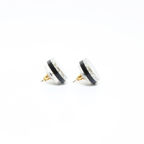 CHANEL D19C 2019 COCO Mark Round Pierce black WS26556