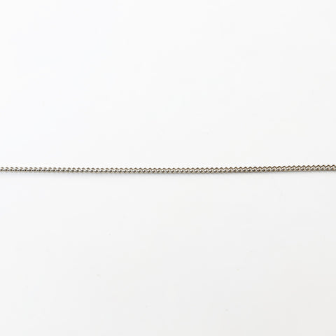 CHANEL 10V 2010 COCO Mark Rhinestone Necklace Silver WS26558