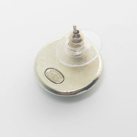 CHANEL A16B Round COCO Mark Rhinestone Pierce gold WS26564