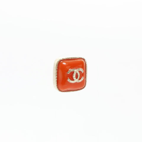 CHANEL Square COCO Mark A14K 2014 Pierce Orange WS26566
