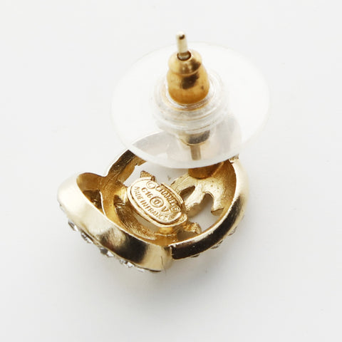 CHANEL C15V 2015 COCO Mark Rhinestone Pierce gold WS26567