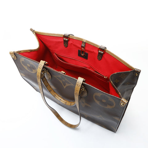 LOUIS VUITTON 2019 On the Go GM Monogram Tote Bag Brown WS26569