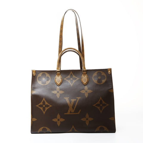 LOUIS VUITTON 2019 On the Go GM Monogram Tote Bag Brown WS26569