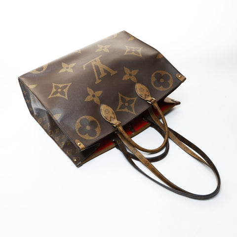 LOUIS VUITTON 2019 On the Go GM Monogram Tote Bag Brown WS26569