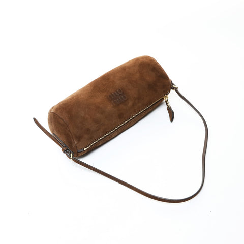 Miu Miu Suede pouch mini bag Shoulder Bag Brown WS26571