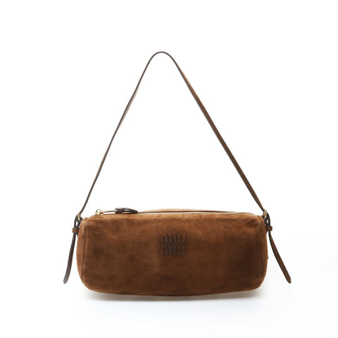 Miu Miu Suede pouch mini bag Shoulder Bag Brown WS26571