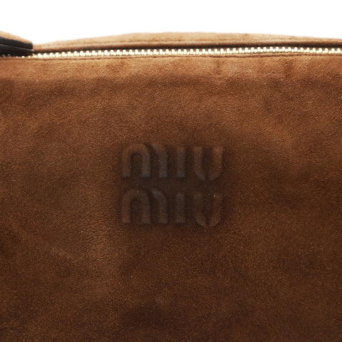 Miu Miu Suede pouch mini bag Shoulder Bag Brown WS26571