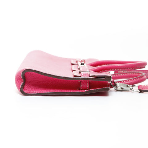 HERMES � O stamped 2011 Tiny Birkin Epsom mini bag Shoulder Bag pink WS26572