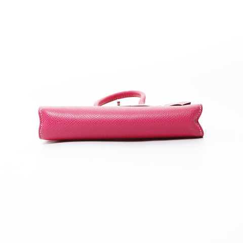 HERMES � O stamped 2011 Tiny Birkin Epsom mini bag Shoulder Bag pink WS26572
