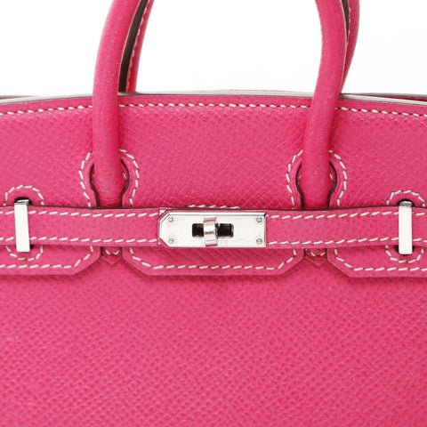 HERMES � O stamped 2011 Tiny Birkin Epsom mini bag Shoulder Bag pink WS26572