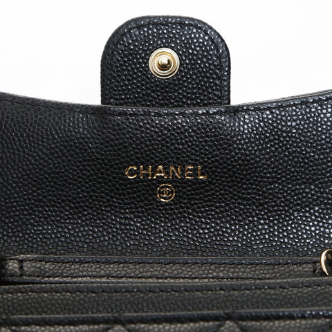 CHANEL 永恒经典卡包链条钱包迷你 31 系列 2021-2022 单肩包黑色 WS26573