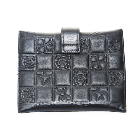 CHANEL 10 Series 2005-2006 Icon Line Tissue Case Other accessories black WS26574