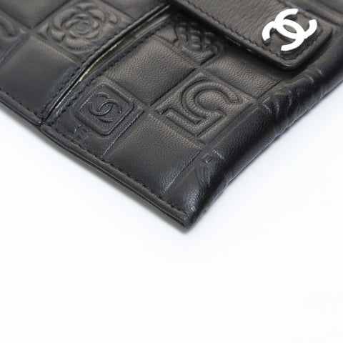 CHANEL 10 Series 2005-2006 Icon Line Tissue Case Other accessories black WS26574