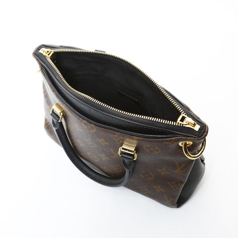 LOUIS VUITTON Pallas BB Monogram 2way M42960 2015 Shoulder Bag Brown WS26576